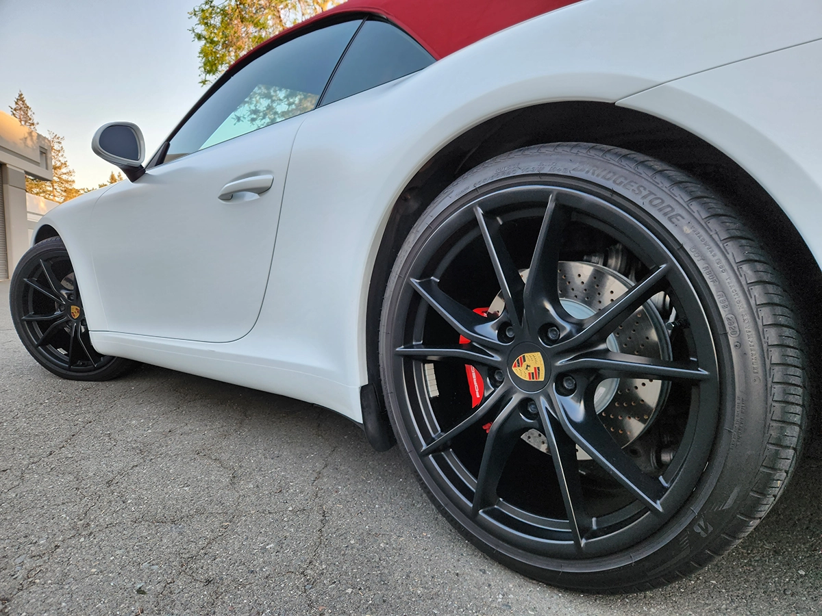 Full-body satin paint protection film